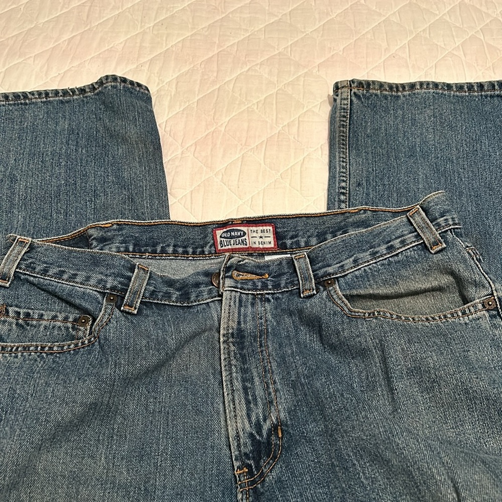 Old Navy Blue Jeans 35w 32l Gently Worn